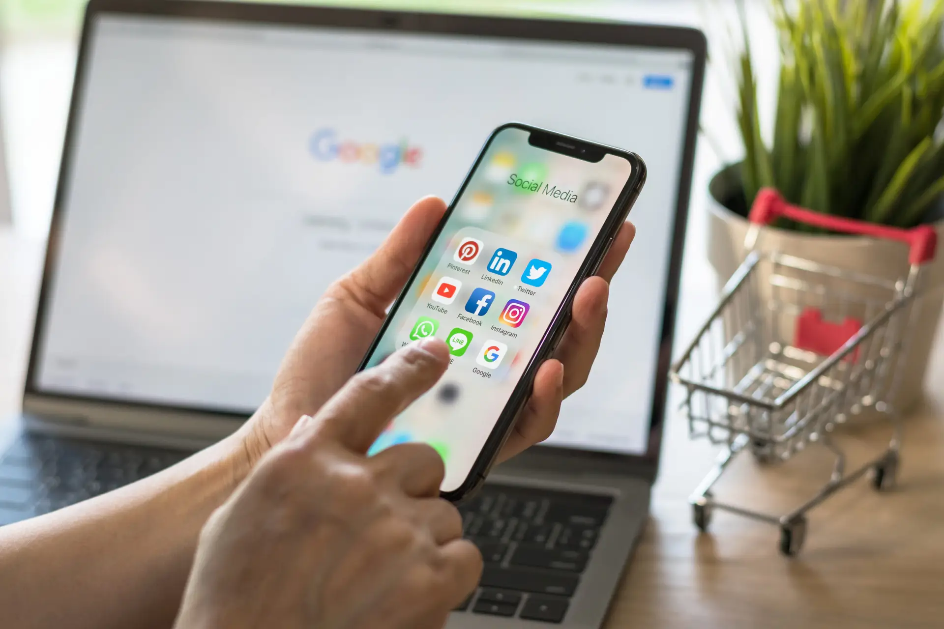 Social Media Ecommerce Advertising iPhone Icons