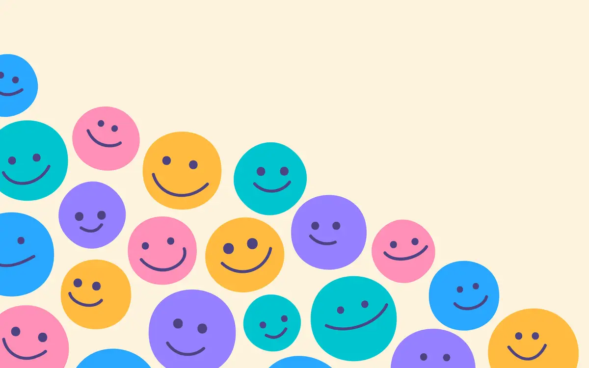 Ecommerce sentiment customer satisfaction smiley faces graphic