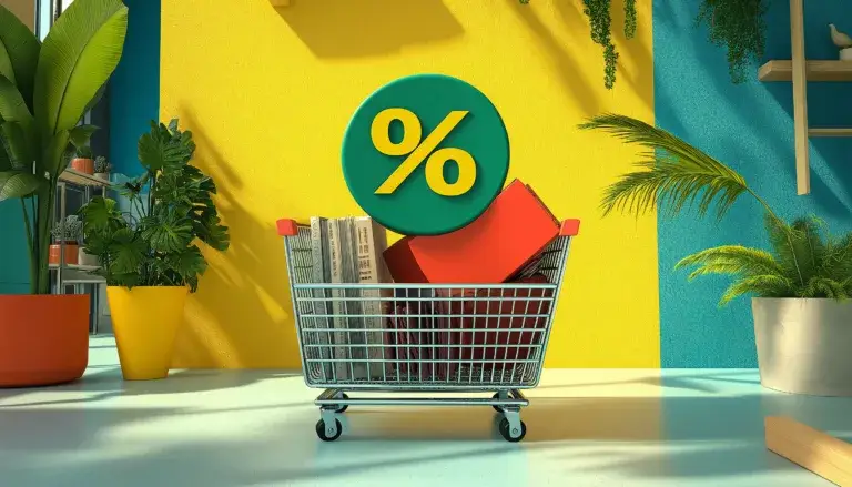 Discounts Ecommerce Shopping Research 3D Render