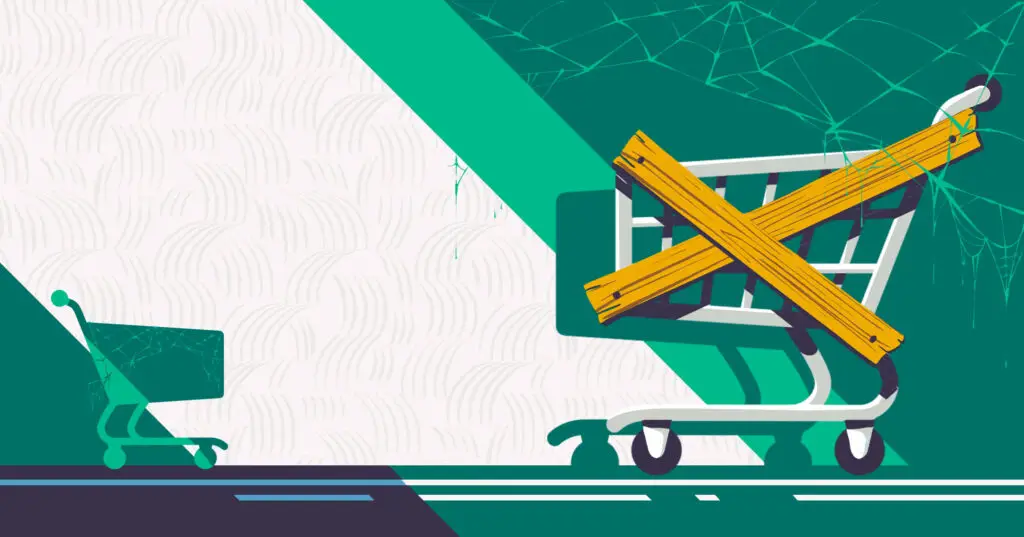 Cart abandonment illustration