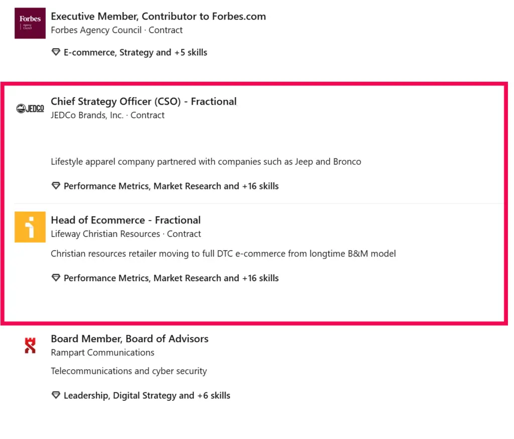 Fractional Executive Proof