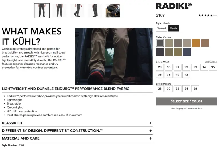 Example Of Detailed Product Description