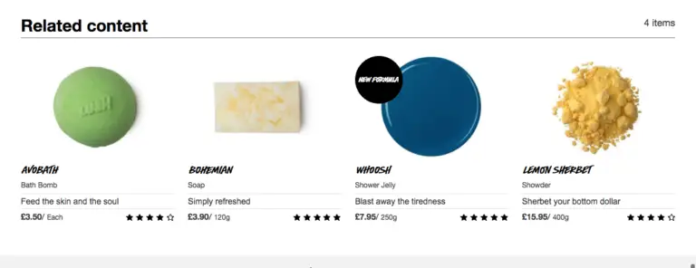 Lush Similar Products