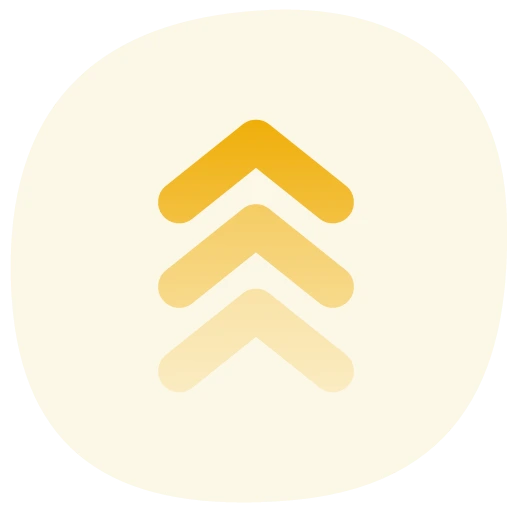 Stacked upward chevrons icon