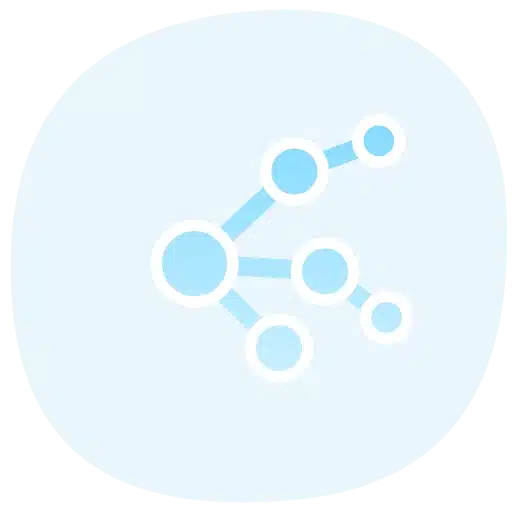Branching nodes icon