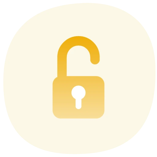 Open padlock icon