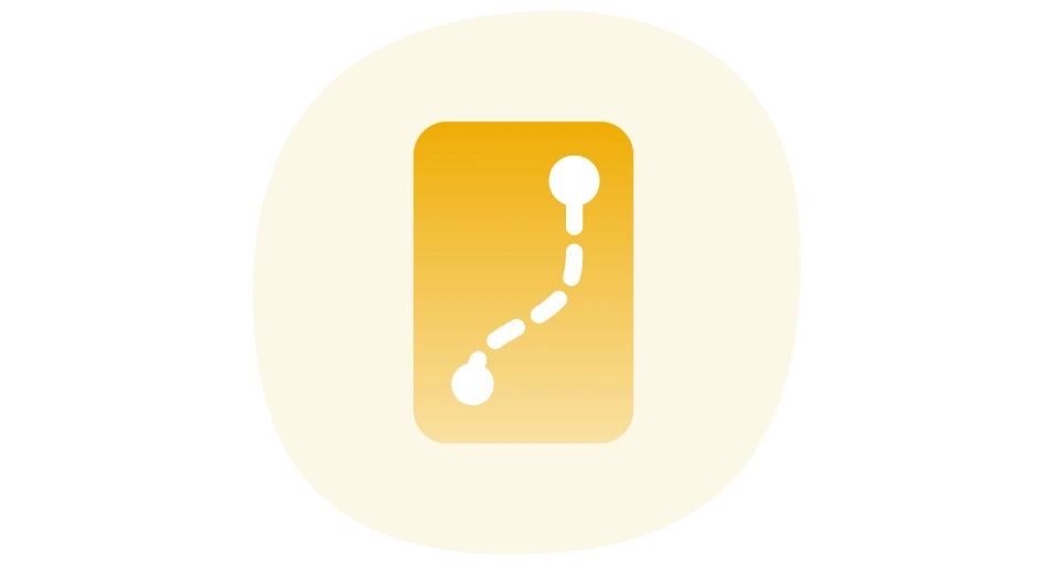 Document with route icon
