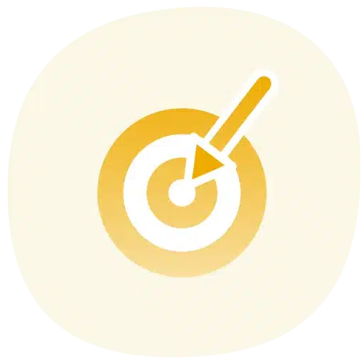 Target with arrow icon