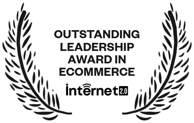Internet 2.0 Outstanding Leadership Award in Ecommerce badge